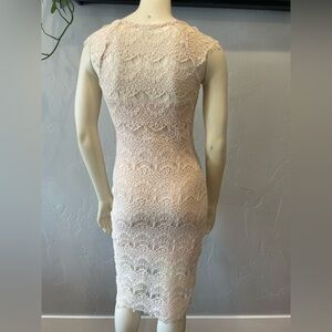 Women’s free people stretch, eyelash Lace Dress in Cream size XS